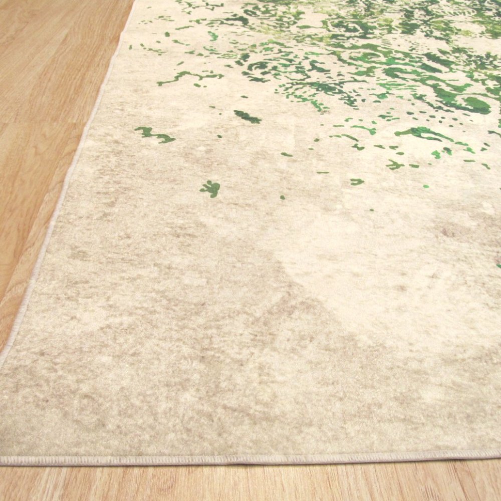 Distressed Bohemian Medallion Rug - Picture 2 of 5